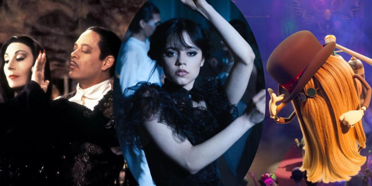 A Família Addams: 9 Melhores Cenas de Dança da Franquia, Classificadas
