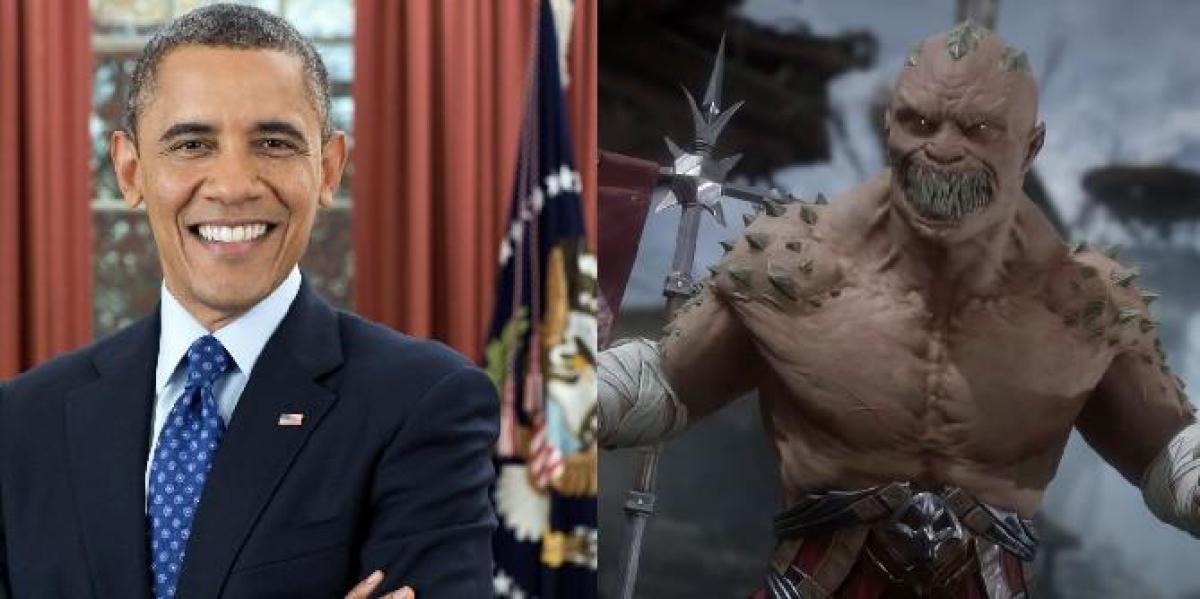 A figura de Mortal Kombat é uma combinação de Barack Obama e Baraka