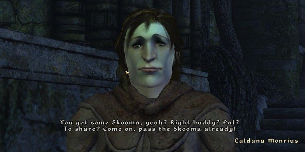 A história de The Elder Scrolls com Skooma e como Skyrim o torna mais angustiante