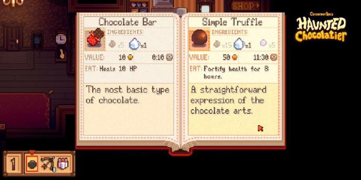 A loja assombrada do Chocolatier não deve ser retida pelo título