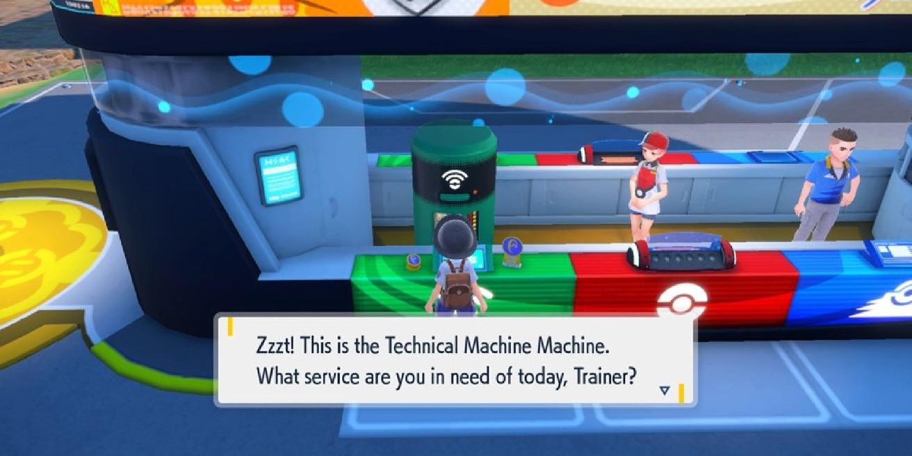 A máquina TM em Pokemon Scarlet e Violet precisa do creme da colheita