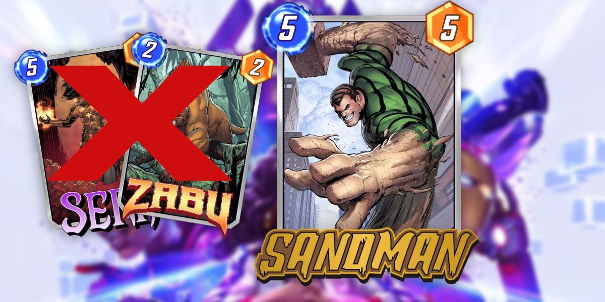 A mudança de Marvel Snap para Sandman o torna um cartão obrigatório