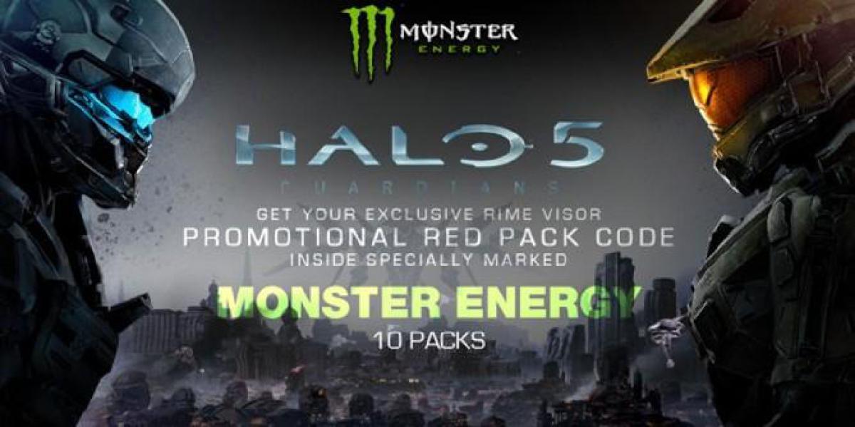 A parceria Halo Monster Energy continua, pulando Mountain Dew novamente