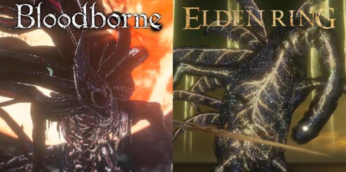 A presença da lua de Bloodborne e a besta de Elden Ring são dois lados da mesma moeda