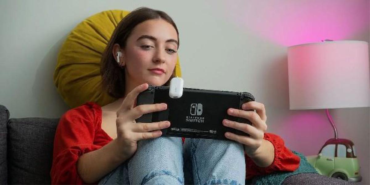 Acessórios do Nintendo Switch adicionam suporte para fone de ouvido Bluetooth