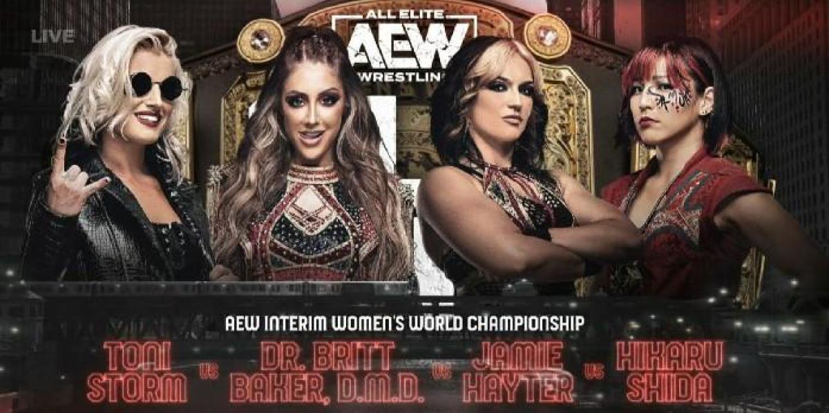 AEW anuncia luta para coroar a campeã interina feminina da All Out