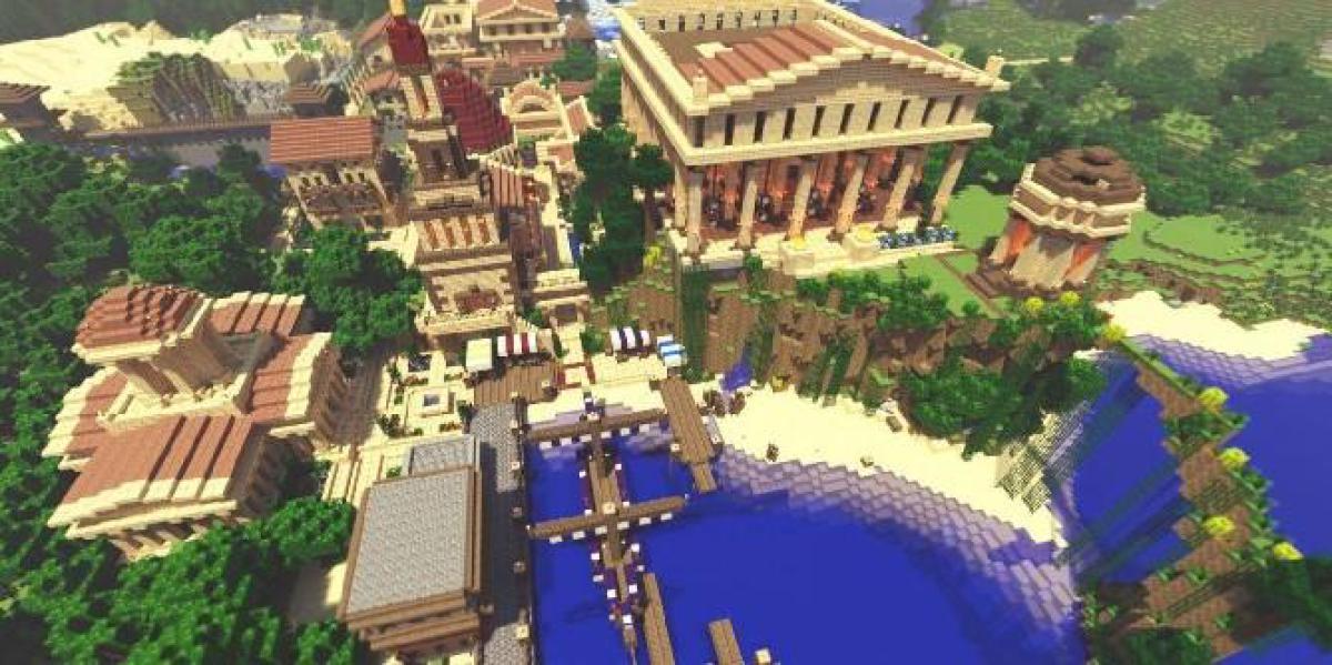 Alunos exploram cidades romanas dentro do Minecraft