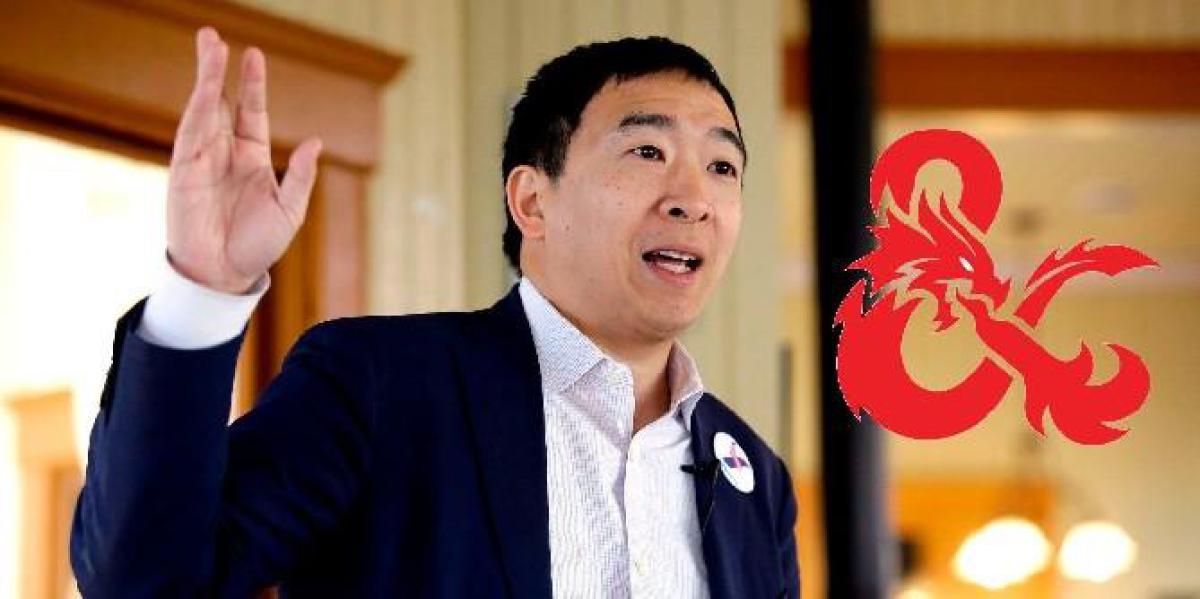 Andrew Yang jogando Dungeons and Dragons para arrecadação de fundos políticos