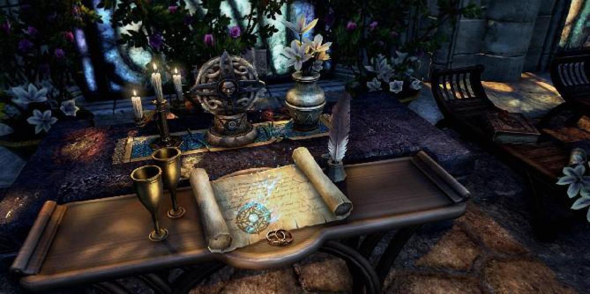 Anel de ouro 10K The Elder Scrolls Ritual of Mara disponível por tempo limitado