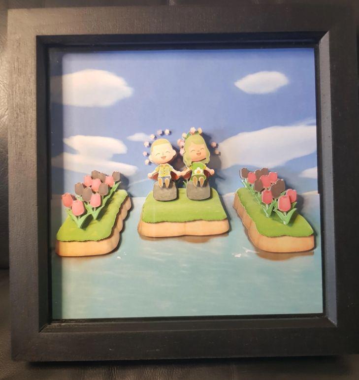 Animal Crossing: Fã da New Horizons cria arte 3D em Shadowbox