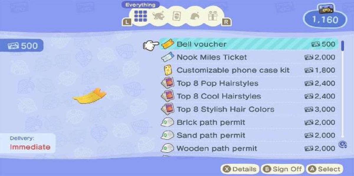 Animal Crossing: New Horizons – Como obter e usar vouchers de Bell