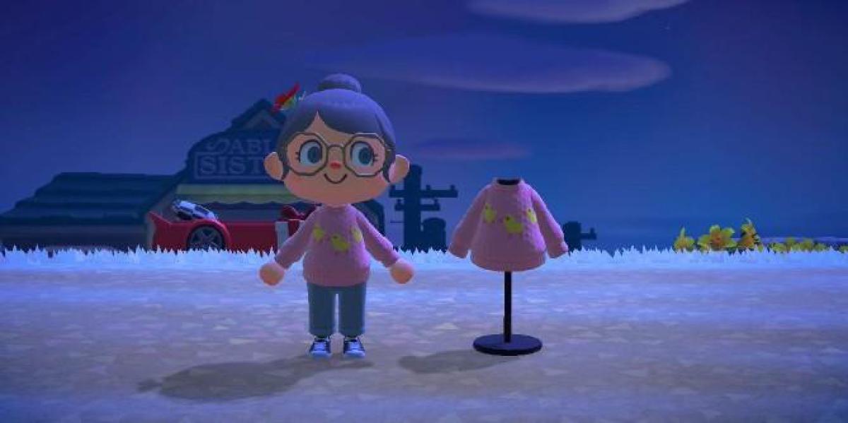 Animal Crossing New Horizons fã faz crochê o suéter de tricô à mão da mãe