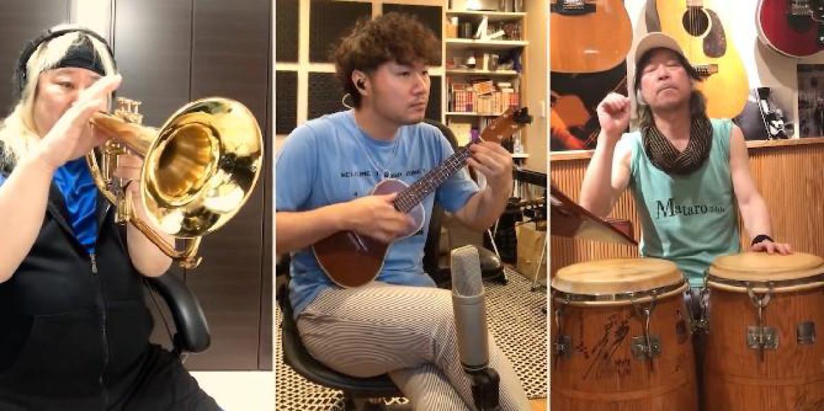 Animal Crossing: New Horizons Músicos tocam música tema em performance de distanciamento social