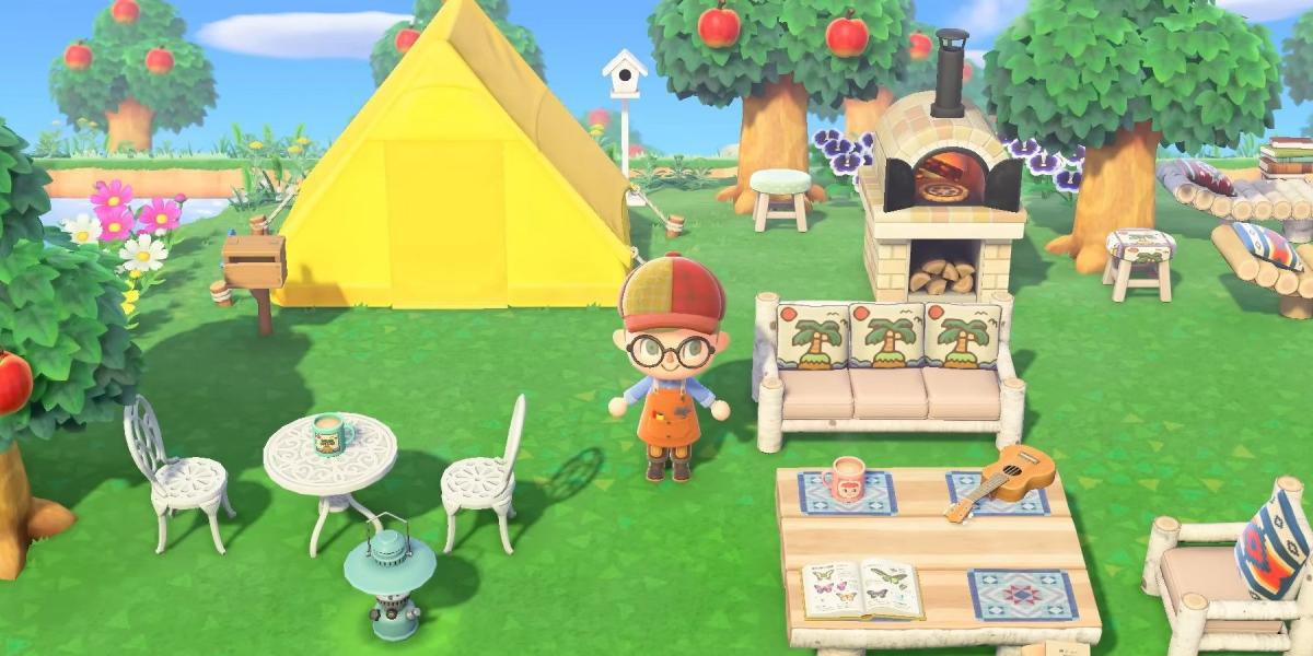 Animal Crossing: New Horizons Player faz barra detalhada dentro de sua casa