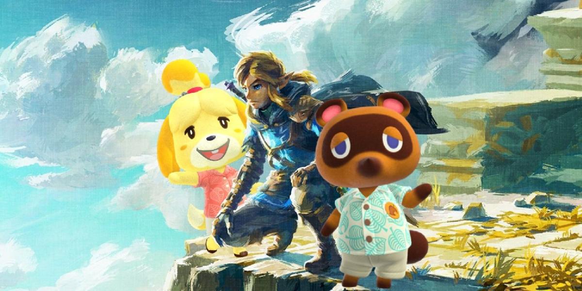 Animal Crossing: New Horizons Player recria cena do trailer de The Legend of Zelda: Tears of the Kingdom