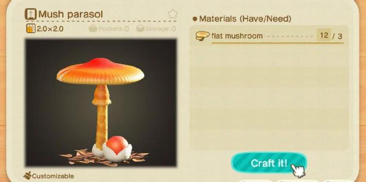 Animal Crossing: New Horizons – Todas as receitas DIY de cogumelos