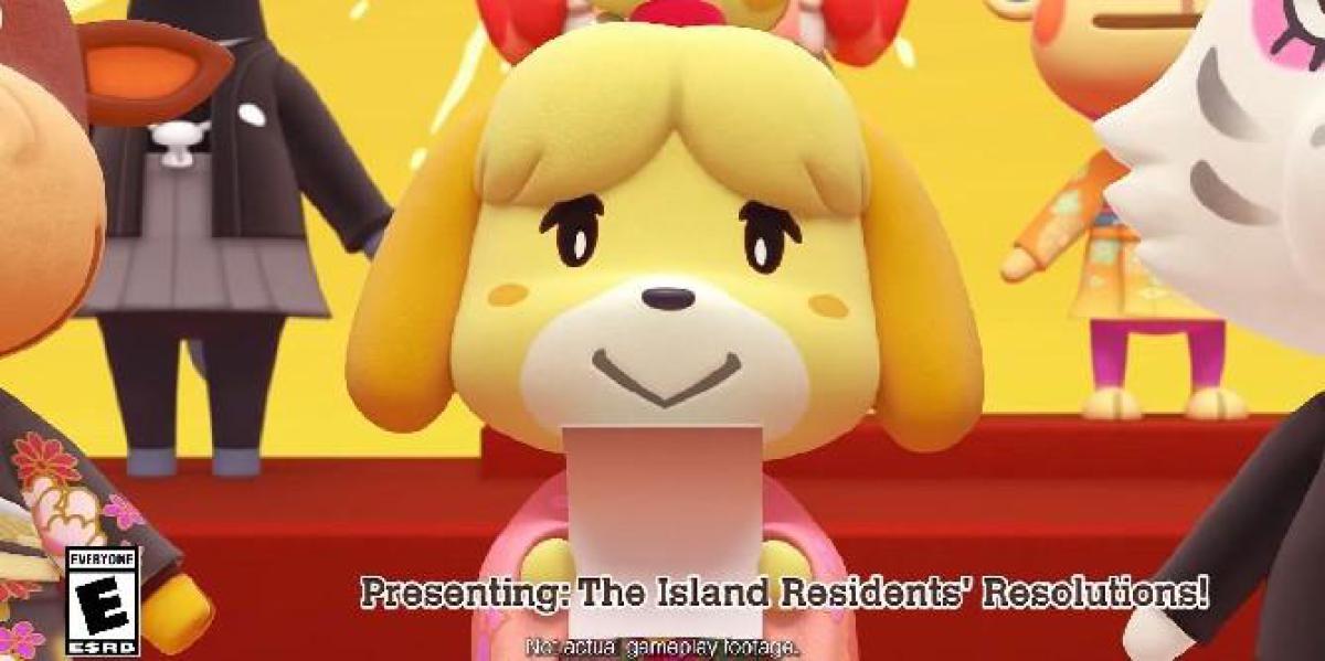 Animal Crossing: New Horizons vídeo é tudo sobre as resoluções de ano novo