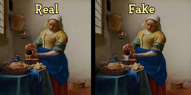 Animal Crossing: Pintura pitoresca da New Horizons - Real vs. Fake