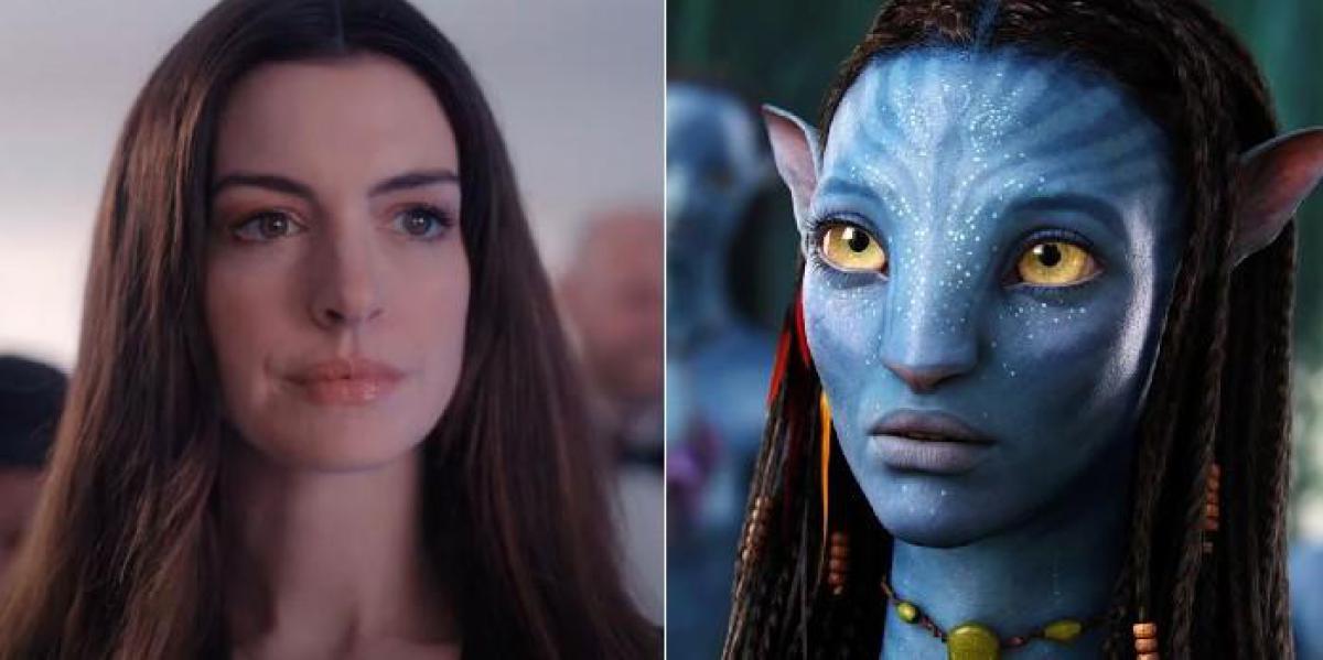 Anne Hathaway se torna um avatar em uma transformação impressionante