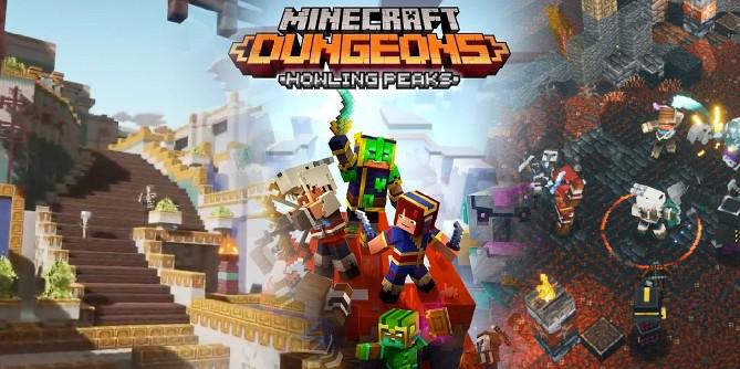 Anunciado o lançamento do DLC de Minecraft Dungeons Howling Peaks