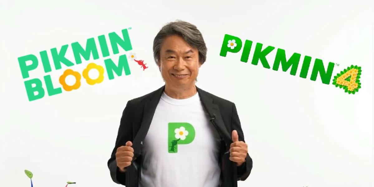 Aparência de Miyamoto na Nintendo Direct sugere que Pikmin Bloom e 4 podem ter uma conexão mais profunda