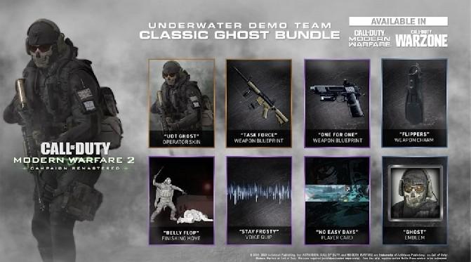 Aqui está o que vem no Call of Duty: Modern Warfare Underwater Demo Team Classic Ghost Bundle
