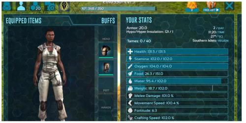 Ark: Survival Evolved – 10 estatísticas de personagem mais úteis para atualizar