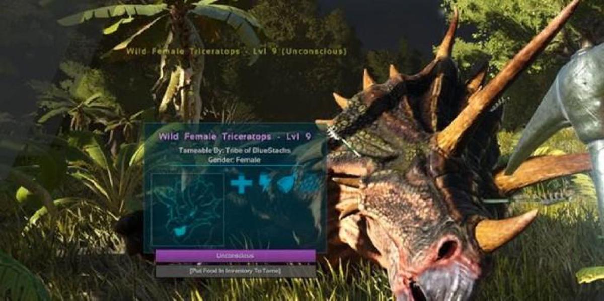 Ark Survival Evolved: Como domar um Triceratops