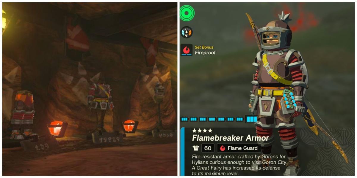 Armadura Flamebreaker: Proteção contra o fogo em Zelda