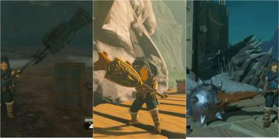 Armas incríveis para quebrar rochas em Zelda!