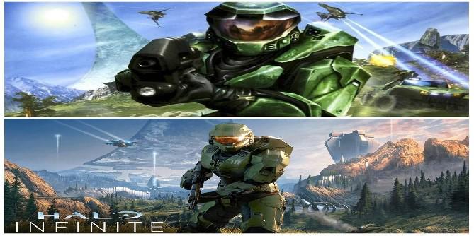 Arte de Halo Infinite Box em comparação com Combat Evolved mostra grandes semelhanças