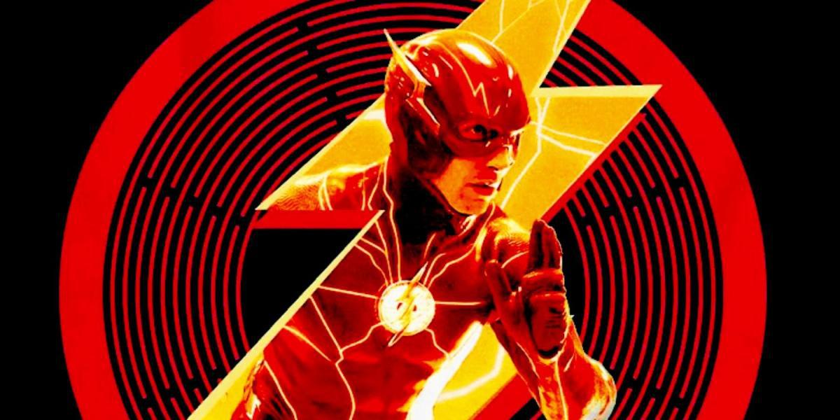 Arte promocional oficial de The Flash apresentando Ezra Miller estreia na CCXP