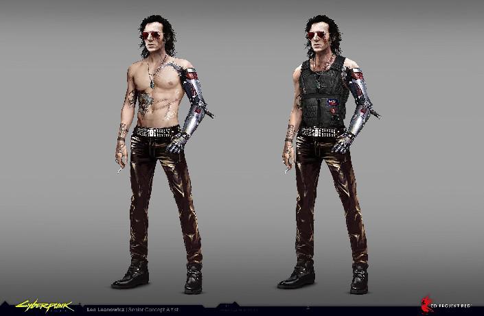 Artista conceitual de Cyberpunk 2077 compartilha o design inicial de Johnny Silverhand