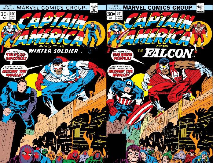 Artista reimagina a capa clássica de quadrinhos como Capitão América e o Soldado Invernal