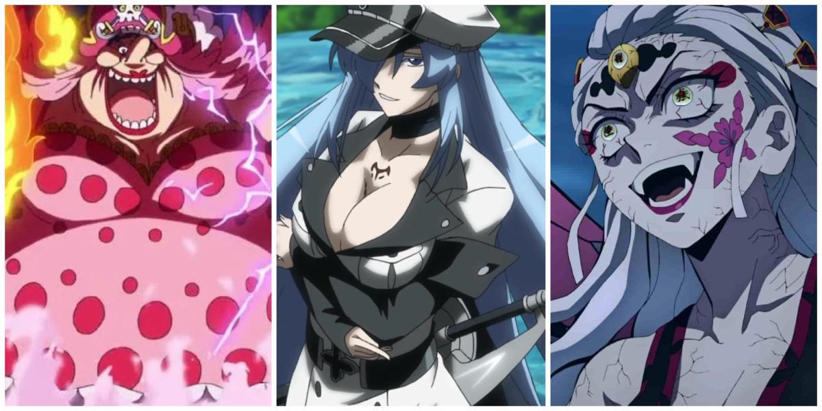 As 10 melhores vilãs femininas em anime