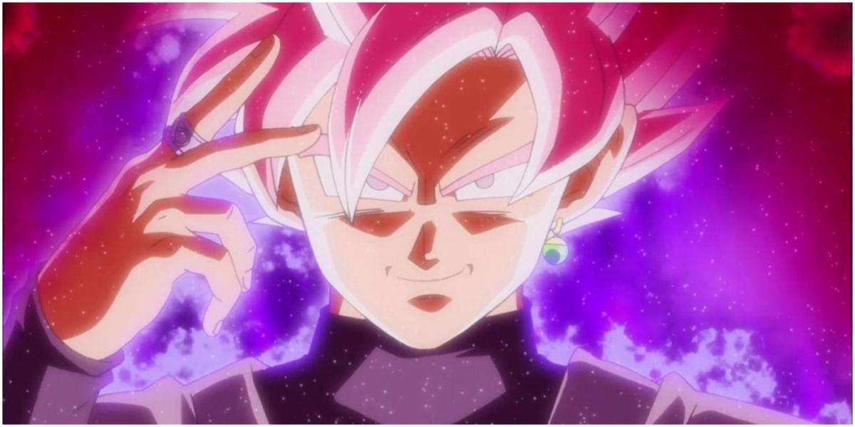 Goku Black Dragon Ball cabelo rosa