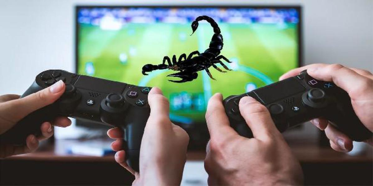 As visitas ao pronto-socorro de 2020 associadas a videogames incluem picada de escorpião