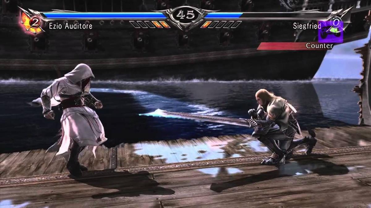 Ezio em Soul Calibur 5