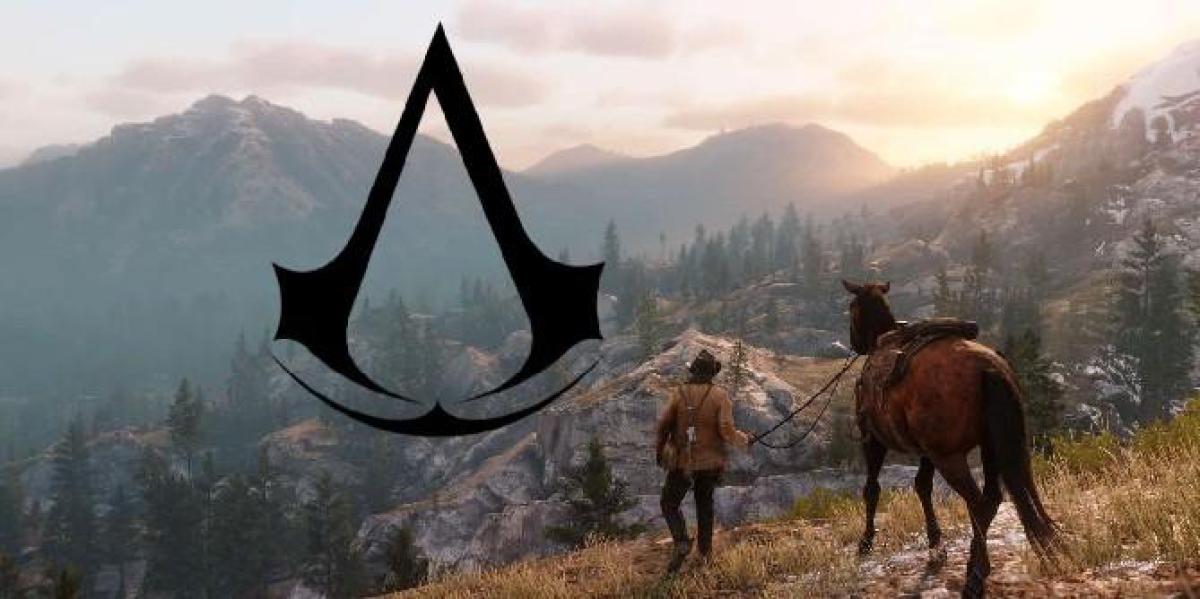 Assassin s Creed Wild West Logo fará você querer um jogo com um Cowboy Assassin