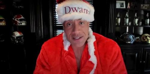 Assista Dwayne Johnson se vestir de Papai Noel para boas notícias
