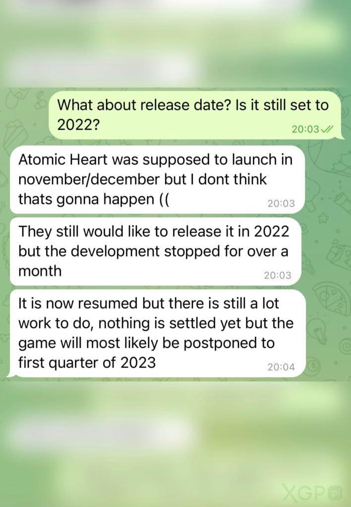 Atomic Heart Devs nega rumores de atraso na data de lançamento