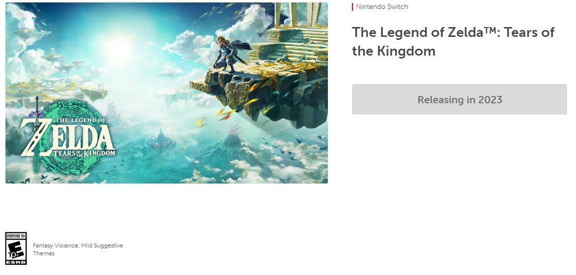 Atualização de The Legend of Zelda: Tears of the Kingdom é uma boa notícia para os fãs