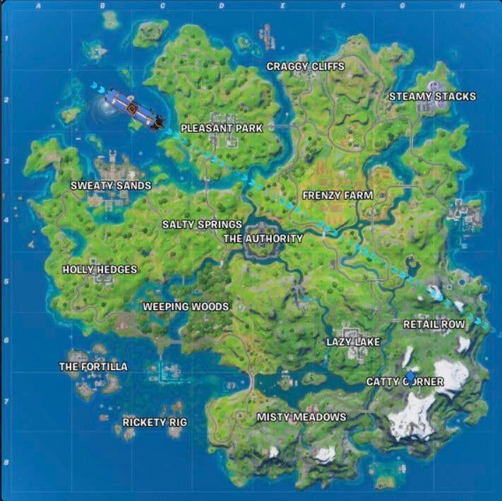 Atualização do mapa Fortnite traz de volta Weeping Woods
