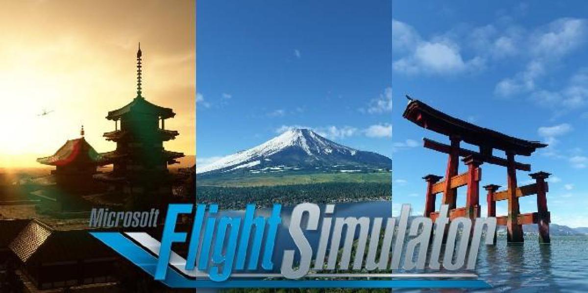 Atualização do Microsoft Flight Simulator adicionando o Japan World