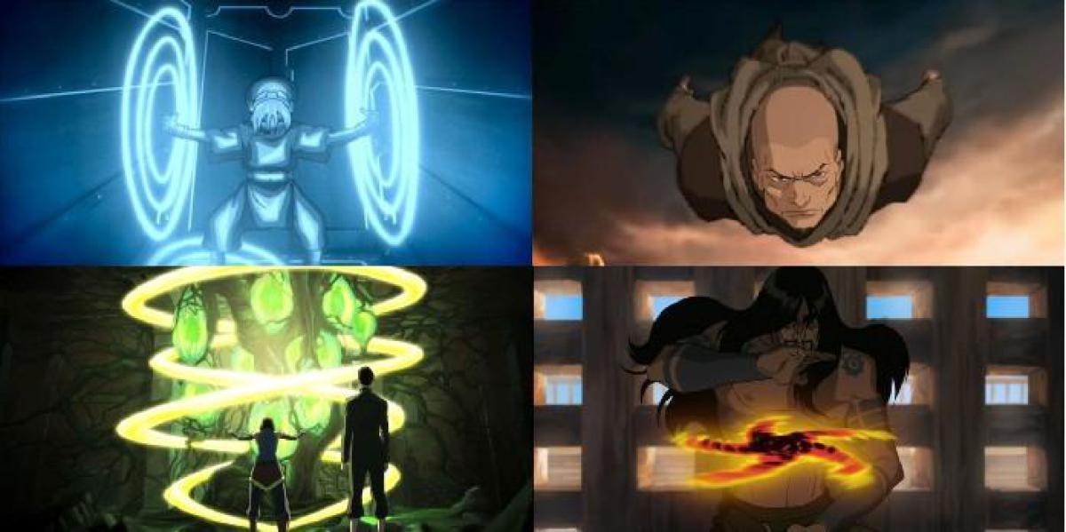 Avatar: Todas as técnicas especializadas de dobra, classificadas por seu poder