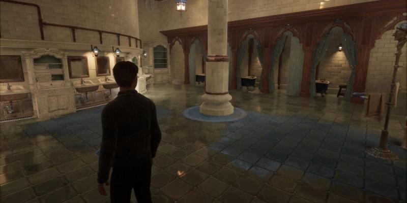 Banheiras sujas em Hogwarts Legacy: detalhe grosseiro chama atenção dos jogadores.