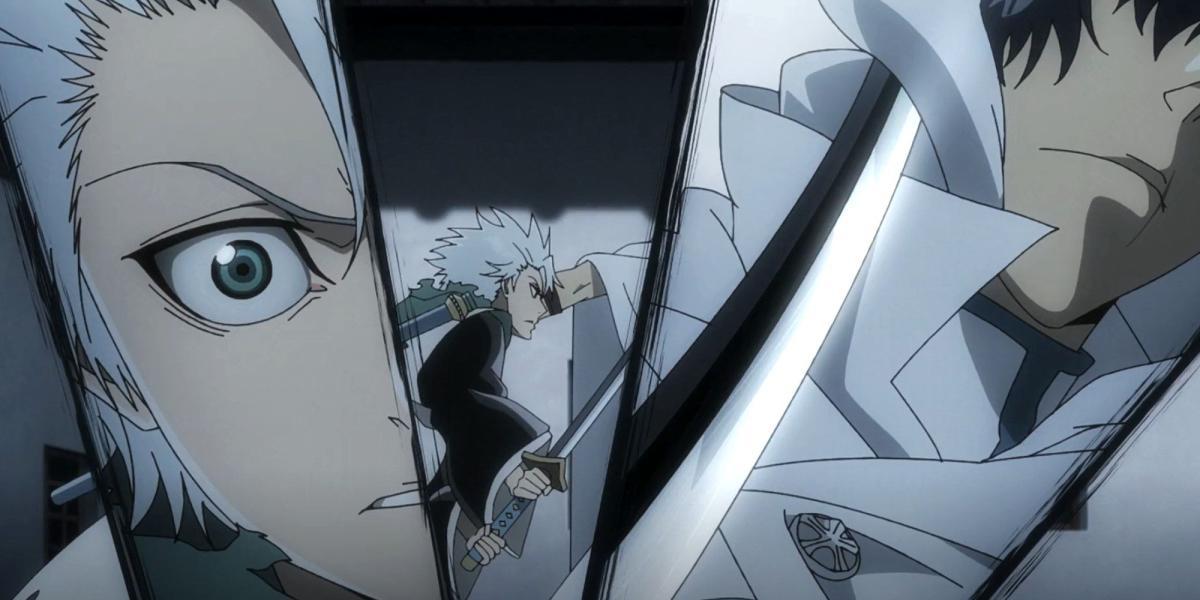 Bleach Cada Bankai Roubado no Anime da Guerra Sangrenta de Mil Anos Toshiro Hitsugaya e Cang Du