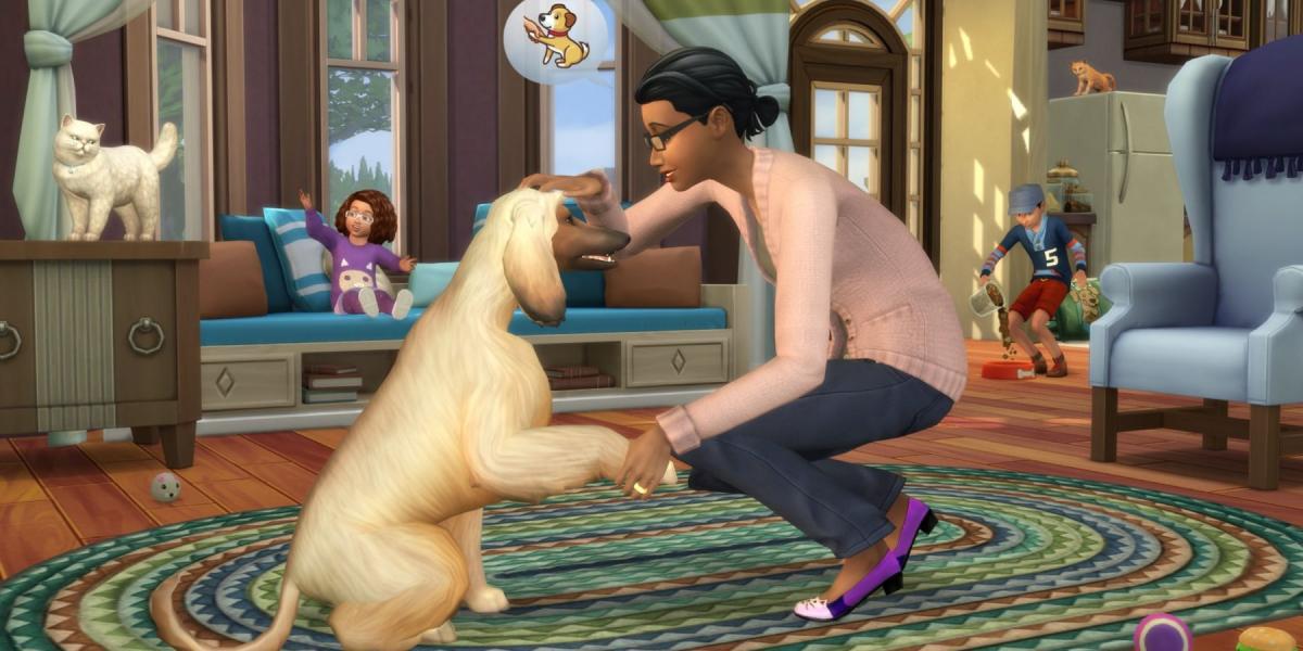 Bebês do The Sims 4 poderão interagir com animais de estimação