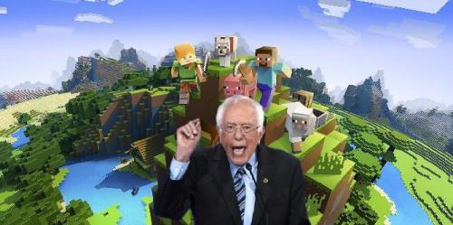 Bernie Sanders vai aprender a jogar Minecraft em uma condição