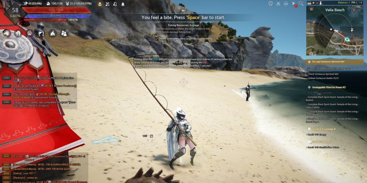 pesca online no deserto negro